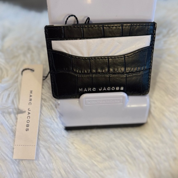Marc Jacobs Stunning Black Croc Credit Card Case NWT - Picture 10 of 13